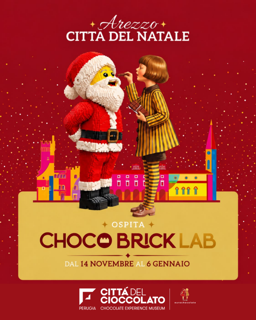 EUROCHOCOLATE E BRICK HOUSE INSIEME PER IL CHOCO LAB A MATTONCINI AD AREZZO CITTA DEL NATALE 2026